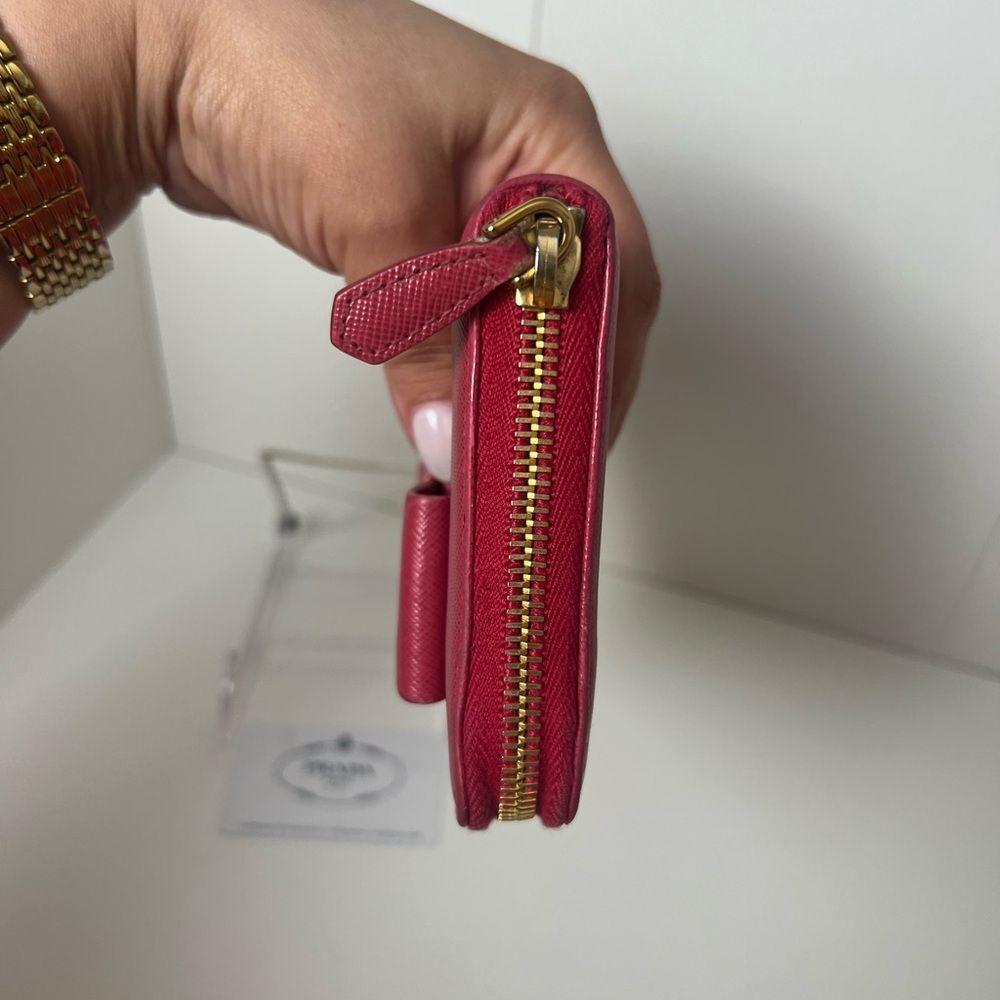 Prada Saffiano Fiocco Ribbon Long Wallet EUC - Picture 5 of 8